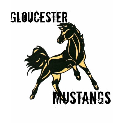 Black-Gold Mustang Shirt by Customizables