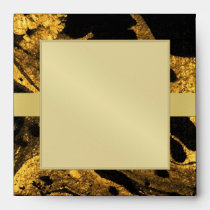 Black & Gold New Years Holiday Envelope