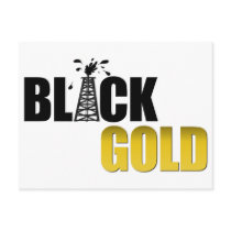 Black Gold Oil Post Card