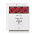 Black gold red elegant wedding personalized invitation