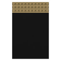 Black Gold Single Damask Stationery by mickeyelvis128 Black Gold Single Damask Stationery