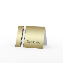 Black & Gold Thank You Cards