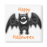 Black Goofy Bat, Happy, Halloween magnet Black Goofy Bat, Happy, Halloween magnet