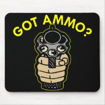 Black Got Ammo Pistol mousepads