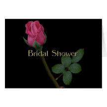 Black Goth Bridal Shower- 1 Cards