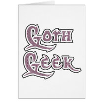Black Goth Geek cards