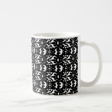 Black Gothic Lace Mug