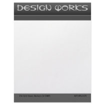Black Gradient Statement letterhead by Pixel_Bunneh Black Gradient Statement letterhead