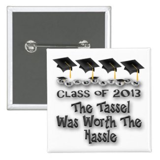 Black Graduation Caps Buttons