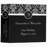 Black Grand Insignia Monogram 3 Ring Binder