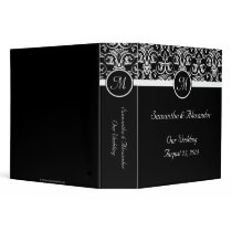 Black Grand Insignia Monogram 3 Ring Binder