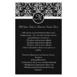 Black Grand Insignia Monogram flyer, program