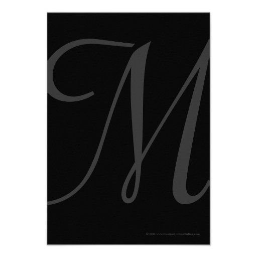 Black Grand Insignia Wedding Matching Small RSVP Custom Invites