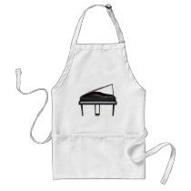 Black Grand Piano: 3D Model: Aprons