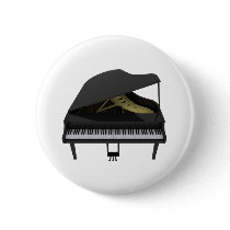 Black Grand Piano: 3D Model: Pins