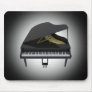 Black Grand Piano: 3D Model: Mousepad