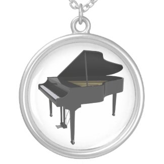Black Grand Piano: Necklace necklace
