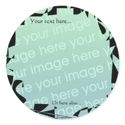 Black Graphic  Border- Make Your Own Stickers by naturalilly
