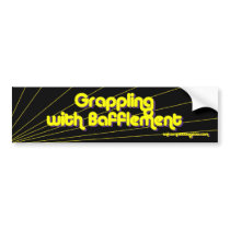 Black Grappling bumper stickers by unicornpettingzoo Black Grappling bumper stickers