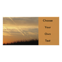 Black Grass Sunset Photo Cards