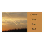 Black Grass Sunset Photo Cards