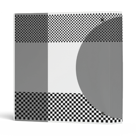 black & gray 3 ring binder