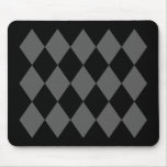 Black & Gray Diamonds Mouse Mat