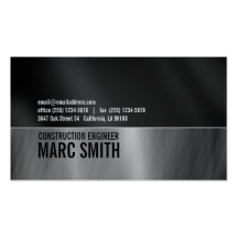 Black & Gray on Metalic Paper Business Cards