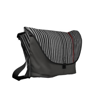 Black, Gray & Red Pin Stripes Mens Messenger rickshaw_messengerbag