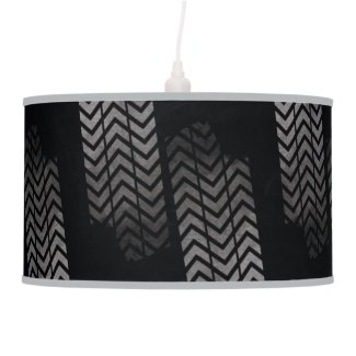 Black Gray Tire Mark Chevron Pattern