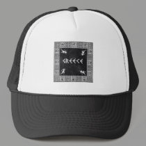 black Greek square hats