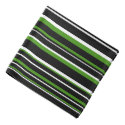 Black, Green, and White Barcode Stripe Bandana