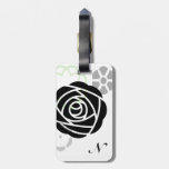 Black & Green Floral Luggage Tag luggage tags