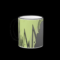 black green Mug by webunicorn black green Mug