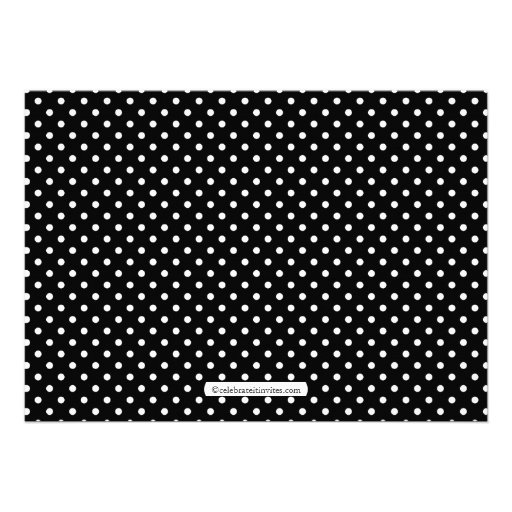 Black Green Polka Dot "baby"  Baby Shower Custom Invitation