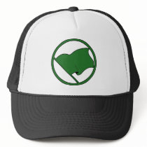 Black Green Purple Flag Plain No Symbol Blank Hats