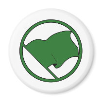 Black Green Purple Flag Plain No Symbol Blank magnets by inquester Black Green Purple Flag Plain No Symbol Blank magnets