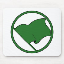 Black Green Purple Flag Plain No Symbol Blank Mousepad
