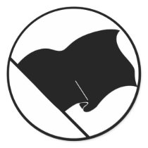 Black Green Purple Flag Plain No Symbol Blank stickers