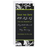 Black &amp; Green Save the Date Skinny Announcements