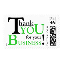 Black & Green "Thank you for your Business" Stamps