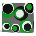black green white dots