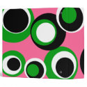 black green white dots