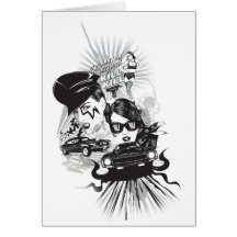 Black Greeting Card