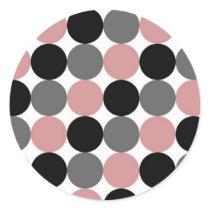 Black Grey and Pink Dots stickers by fantasian_angel Black Grey and Pink Dots stickers