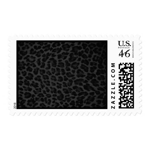 Black & Grey Leopard Stamps