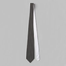 Black & Grey Striped Tie