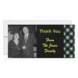 black grey yellow circles photo cards