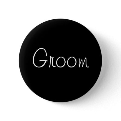 Black Groom Pin by JuJuGarden