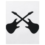 black guitar icon crossed personalized flyer